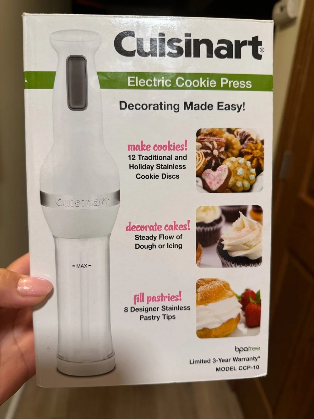 Cuisinart Electric Cookie Press Model CCP-10 Complete Excellent Condition